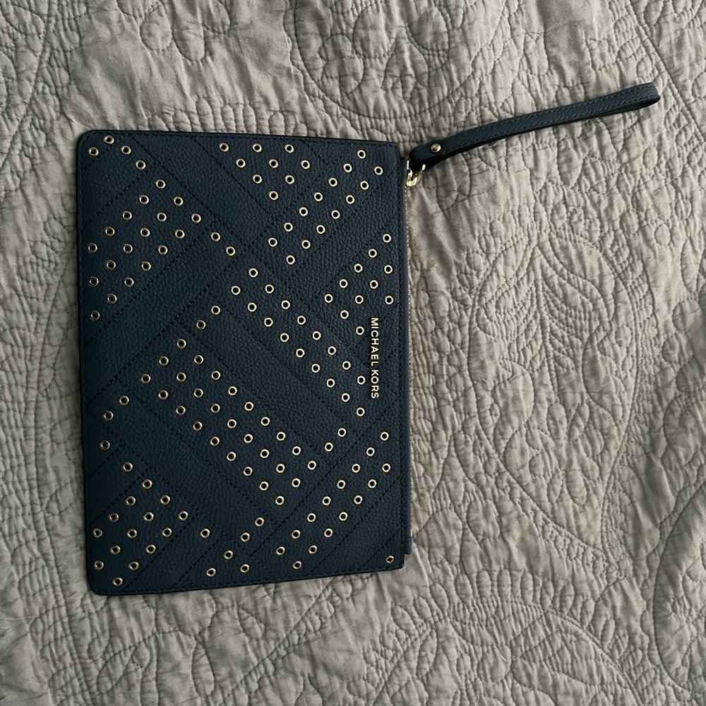 Michael Kors Blue Wristlet